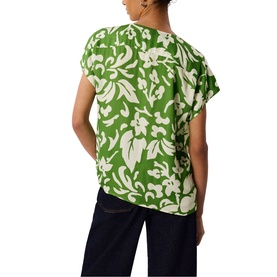 Floral Keyhole Blouse