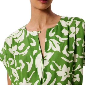 Floral Keyhole Blouse