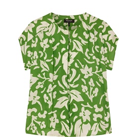 Floral Keyhole Blouse