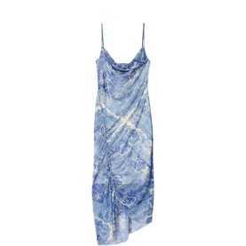 Ulla Printed Asymmetric Flared Dress