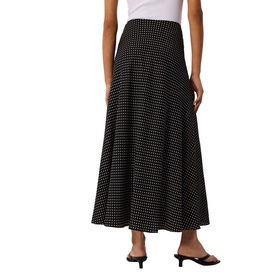 Polka Dot Flared Skirt