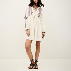 Telma Embroidered Mini Dress