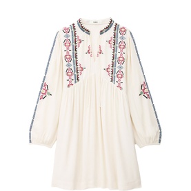 Telma Embroidered Mini Dress