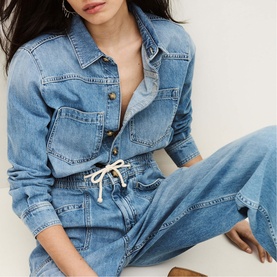 Myrella Denim Cargo Jumpsuit