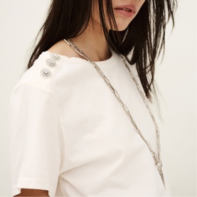 Elmer Jewel Button T-Shirt