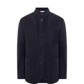 Stand-Collar Wool Jacket