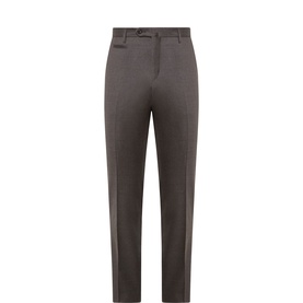 Flannel Straight Leg Formal Trousers