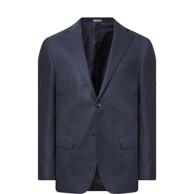Micro Effect Single-Breasted Suit Jacket
