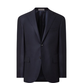 Twill Single-Breasted Blazer