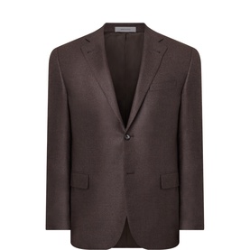 Twill Single-Breasted Blazer