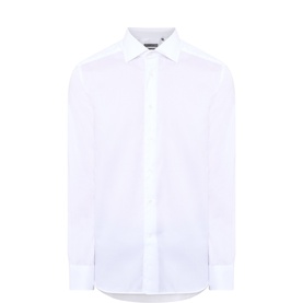 Solid Single-Cuff Formal Shirt