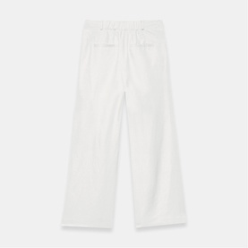 Pleated Mid-Rise Wide Leg Trousers