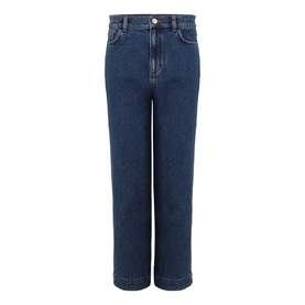 Lexi Mid-Rise Straight Leg Cropped Jeans