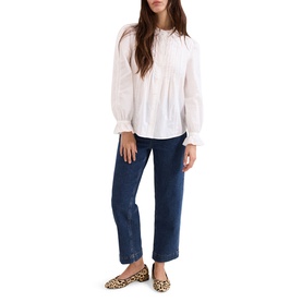 Lexi Mid-Rise Straight Leg Cropped Jeans
