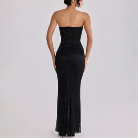 Alicia Beaded Embellished Corset Dress