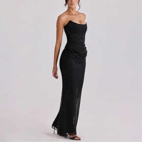 Alicia Beaded Embellished Corset Dress