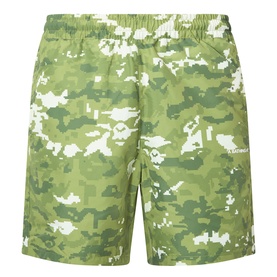 BAPE Multi Pixel Camouflage Shorts in green, pixel camo print, elasticated waist, side pockets, 100% polyester
