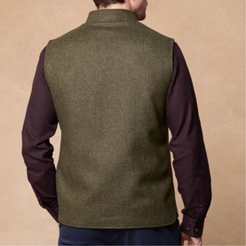 Cavan Herringbone Tweed Gilet