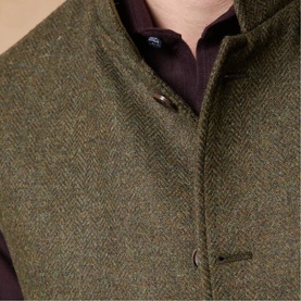 Cavan Herringbone Tweed Gilet