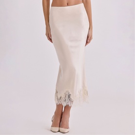 Ciara Lace Trim Slip Skirt