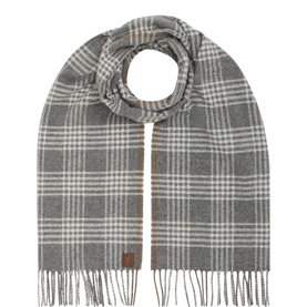 Logo Check Fringed Scarf