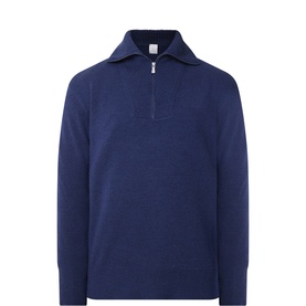 Knitted Half-Zip Sweater