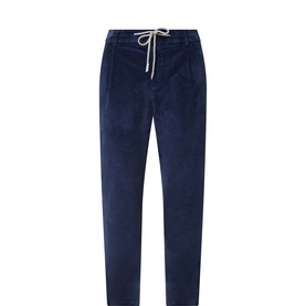 Drawstring Corduroy Trousers