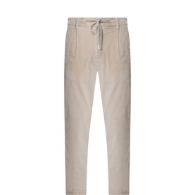 Drawstring Corduroy Trousers