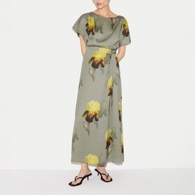 Iris Floral Flared Dress