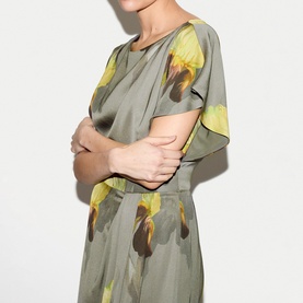 Iris Floral Flared Dress