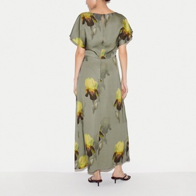 Iris Floral Flared Dress