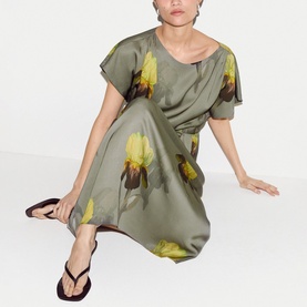 Iris Floral Flared Dress