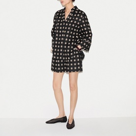 Japanese Check Linen Shorts
