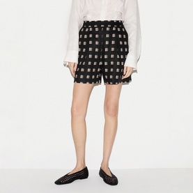 Japanese Check Linen Shorts
