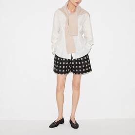 Japanese Check Linen Shorts