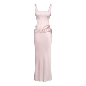 Kira Gathered Corset Dress