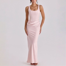 Kira Gathered Corset Dress