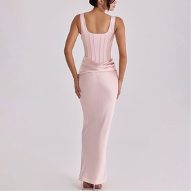 Kira Gathered Corset Dress
