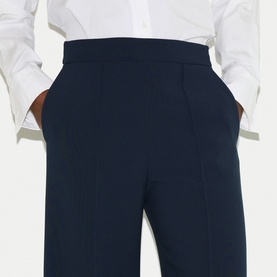 Modern Crepe Wide Leg Trousers