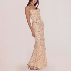 Naima Beaded Embellished Corset Dress