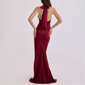 Oliviana Halter Keyhole Dress