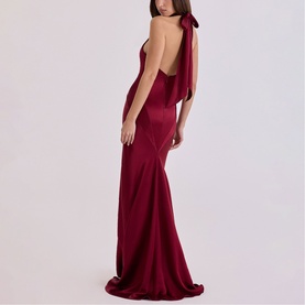 Oliviana Halter Keyhole Dress
