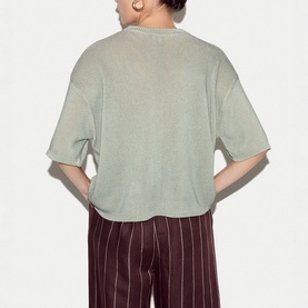 Painted Iris Floral Knitted Sweater