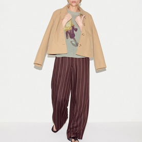 Painted Iris Floral Knitted Sweater