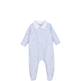 Contrast Collar Bunny Babygrow