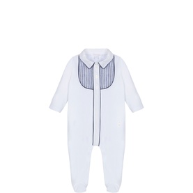 Striped Bib Babygrow