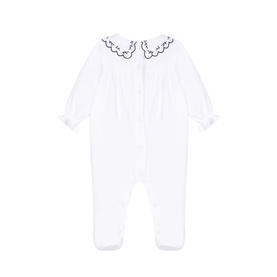 Scalloped Embroidered Babygrow