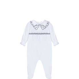 Scalloped Embroidered Babygrow