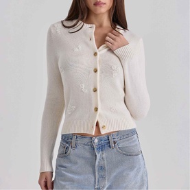 Poppie Floral Embroidered Cardigan