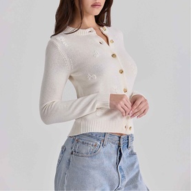 Poppie Floral Embroidered Cardigan